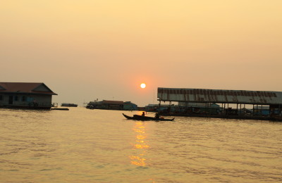 Tonle Sap Lake - Sunset time
