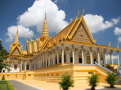 Royal Palace in Phnom Penh city