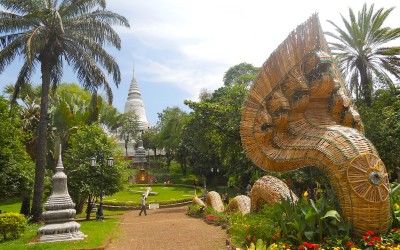 Wat Phnom hill in Phnom Penh