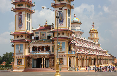 Cao Dai Temple in Tay Ninh Vietnam