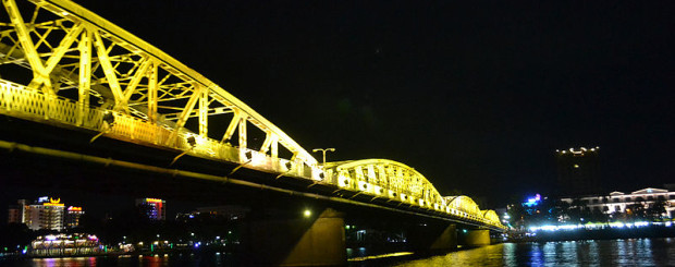 Truong tien bridge in Hue, Vietnam